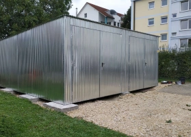 Garagen aus verzinktem Blech					 24