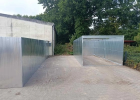 Garagen aus verzinktem Blech					 74