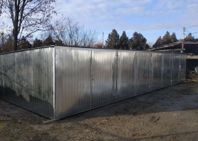 Garagen aus verzinktem Blech					 40