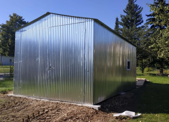 Garagen aus verzinktem Blech					 20